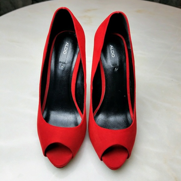ALDO Red Peeptoes - Picture 4 of 4